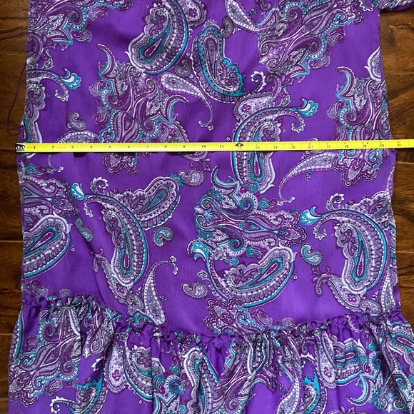 Beautiful paisley off the shoulder dress in size L - Picture 10 of 13